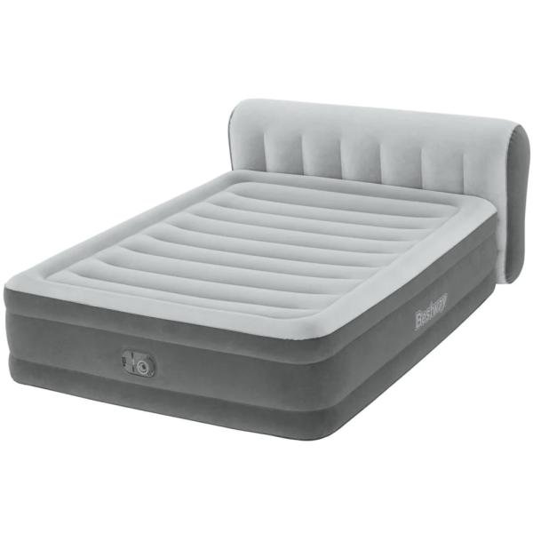 COLCHON DE AIRE QUEEN DE 18" BESTWAY CON BOMBA INCORPORADA Y CABECERA