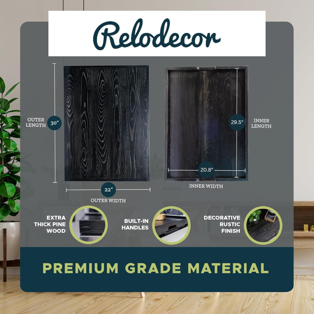 RELODECOR Fundas para estufa de tabla de fideos con asas integradas, madera de pino extra gruesa duradera hecha a mano, cubiertas superiores para estufas eléctricas - Imagen 6
