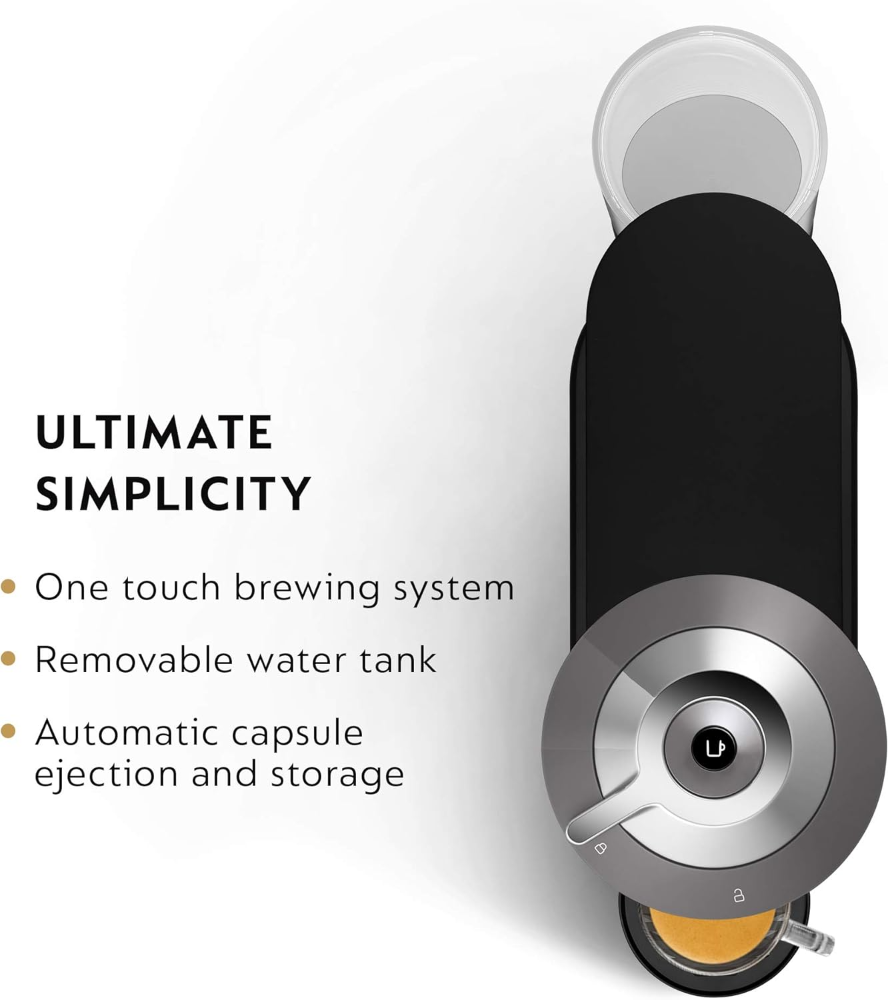 Nespresso De'Longhi ENV120GY, cafetera Vertuo Next, cápsulas, 5 tamaños de taza, calentamiento rápido, apagado automático, depósito 37 oz, color gris. - Imagen 5