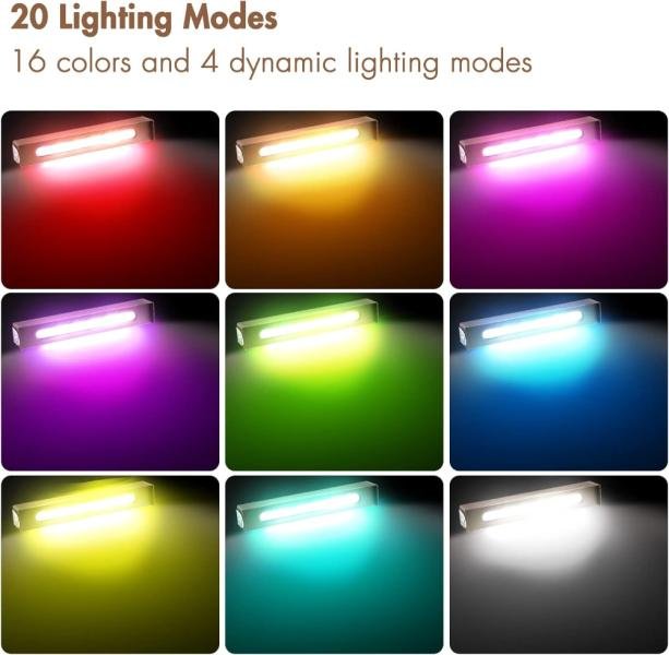 OVAC -Luces de pared de contención, 12 pulgadas RGB, Led Hardscape Pavimentadora 1.5W 360 Giratorio 12V CC, de paso, bajo voltaje, aire libre, impermeable, Iluminación - Imagen 5