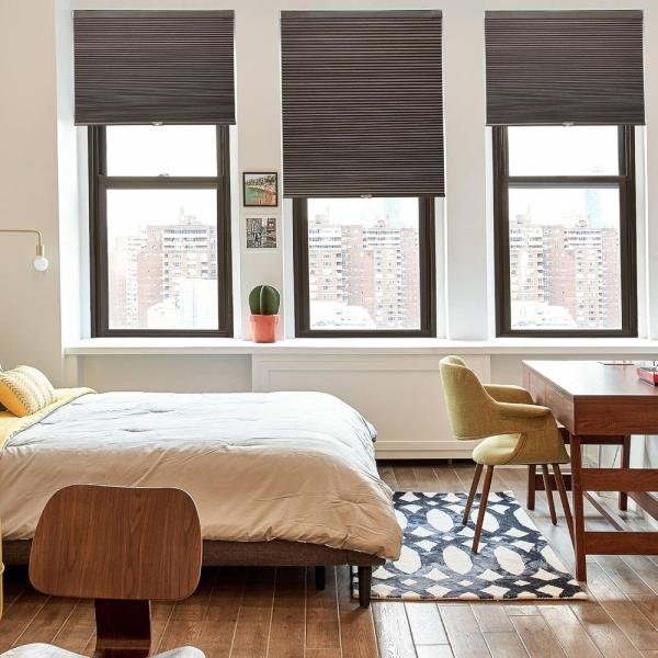 LazBlinds Persianas celulares opacas sin cables, sin herramientas, sin taladro, para ventana, tamaño de 50cm de ancho x 162cm de alto - Imagen 4