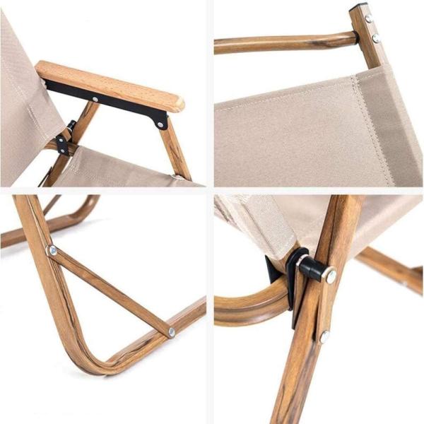 BAOLIQ Silla Plegable para Acampar, Silla de Pesca portátil de Tela Oxford, Asiento al Aire Libre, Picnic, Barbacoa, Playa, Silla de Ocio - Imagen 3