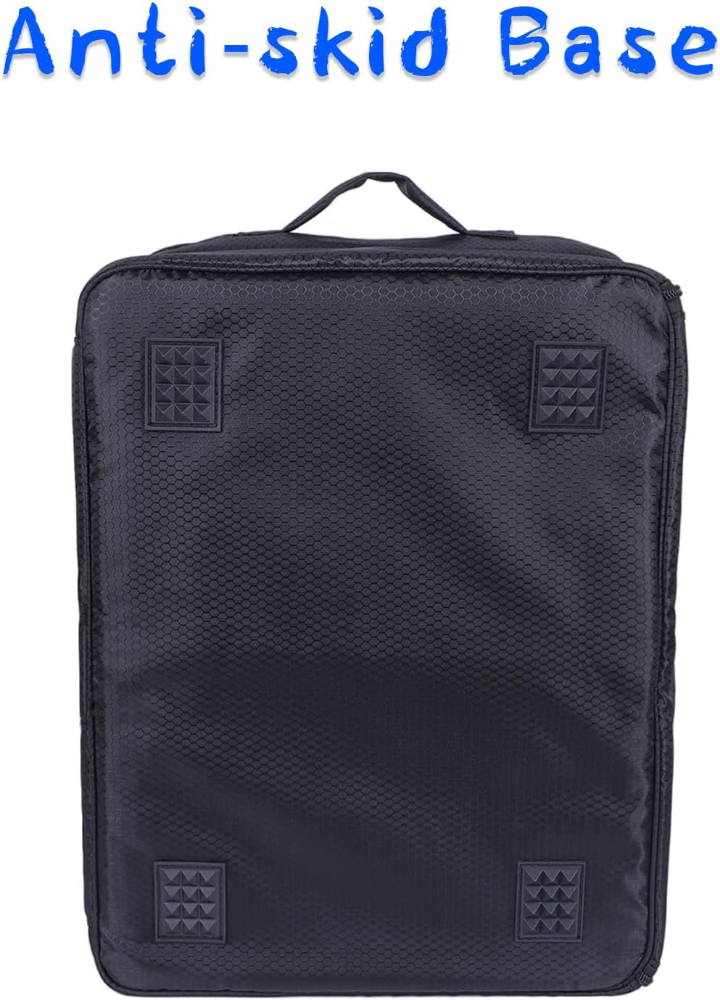 Organizador de accesorios de golf de 2 capas impermeable, para bolas, guantes, ropa, almacenamiento para viajes, regalos de golf para hombres, plegable cuando no está en uso. - Imagen 4