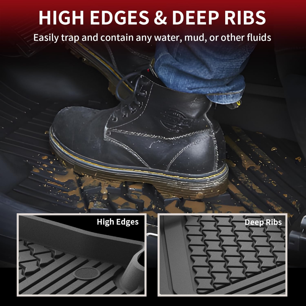 Alfombrillas de suelo aptas para Lexus 2025 2024 2023 2022 NX /NX250 /NX350 /NX 350 F Sport, para todo tipo de clima, TPE personalizados, accesorios para filas delanteras y traseras - Imagen 2
