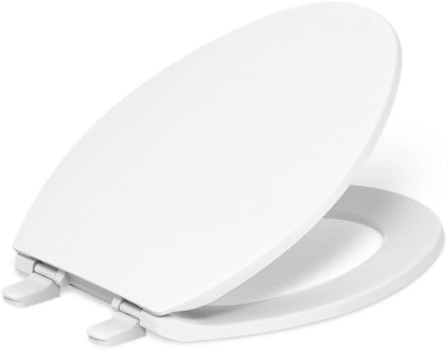Asiento elongado para inodoro Kohler Brevia con ventaja Q2 ventaja, en color blanco