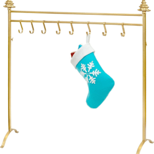 Red Co. Soporte de metal para árbol de Navidad de 37.5 pulgadas con 8 ganchos, color negro