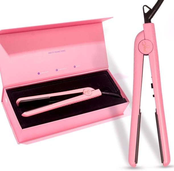 PYT Plancha de pelo profesional, cerámica, 150?W, temperatura ajustable, ideal para alisar, rizar u ondular, apta para todo tipo de cabello, uso profesional.