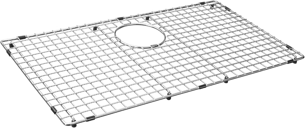 Rejilla inferior del fregadero 29-1/2" x 16-1/2", drenaje trasero con radio de esquina 3/16", rejillas de fregadero de acero inoxidable NDG3017