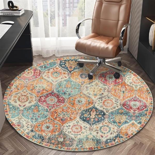 Tapete para silla de oficina para suelo de madera dura, tapete para silla de juegos de computadora, alfombra de pelo bajo, tapete protector de madera/azulejos para oficina y hogar