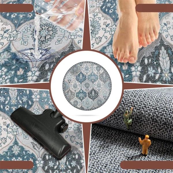 Tapete para silla de oficina para suelo de madera dura, tapete para silla de juegos de computadora, alfombra de pelo bajo, tapete protector de madera/azulejos para oficina y hogar - Imagen 3