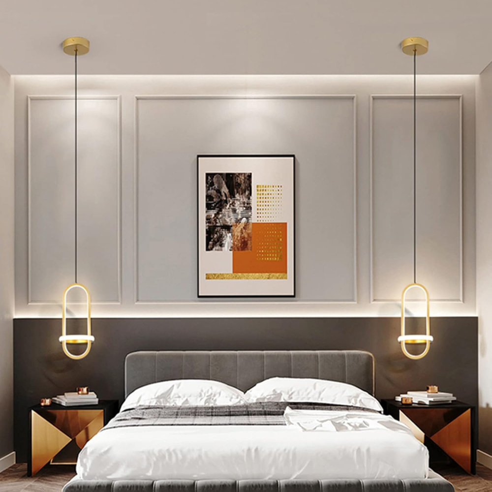 Luz colgante LED y lámpara regulable para sala de estar, comedor, mesita de noche - Imagen 3