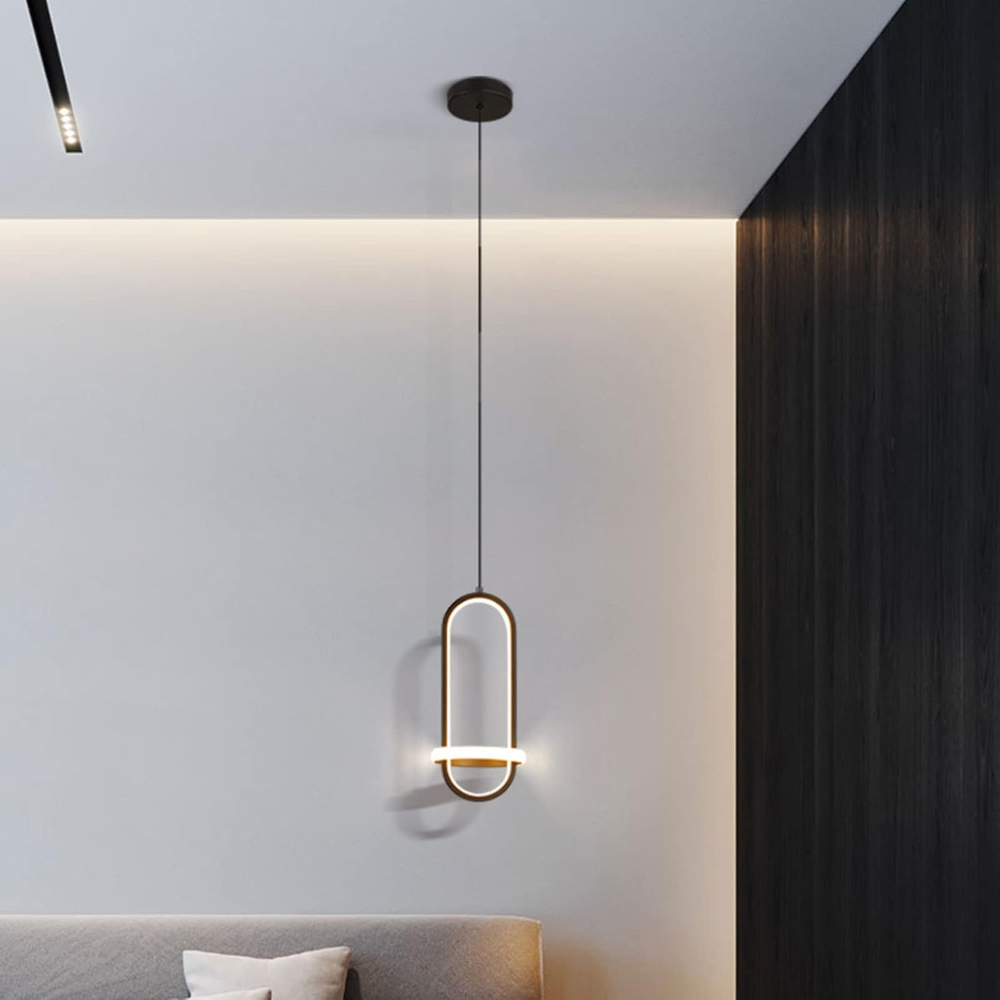 Luz colgante LED y lámpara regulable para sala de estar, comedor, mesita de noche - Imagen 4