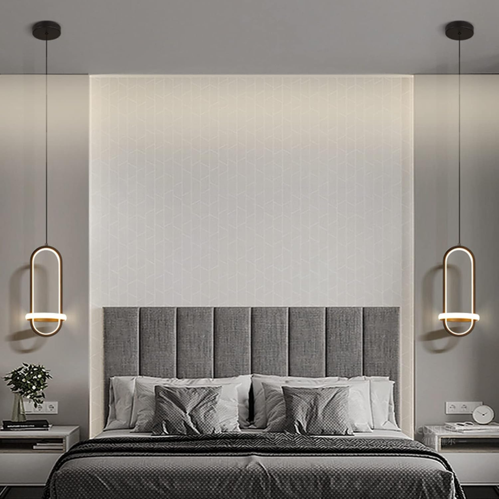 Luz colgante LED y lámpara regulable para sala de estar, comedor, mesita de noche - Imagen 5