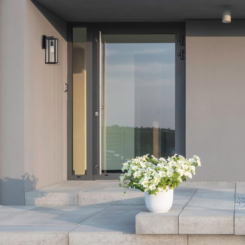 1 Lámpara, aplique de luz de pared para interiores y exteriores, paneles de vidrio transparente y tecnología resistente a la intemperie, complementa cualquier decoración moderna - Imagen 3