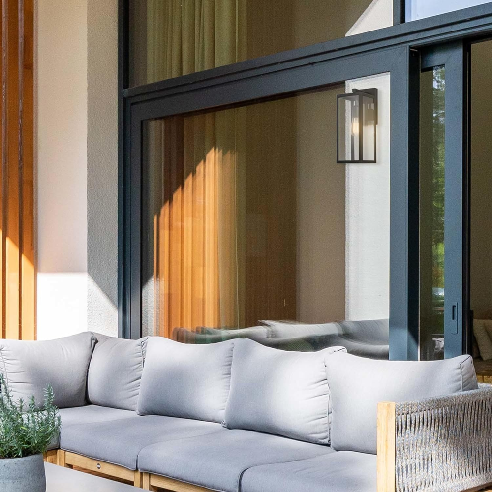 1 Lámpara, aplique de luz de pared para interiores y exteriores, paneles de vidrio transparente y tecnología resistente a la intemperie, complementa cualquier decoración moderna - Imagen 5