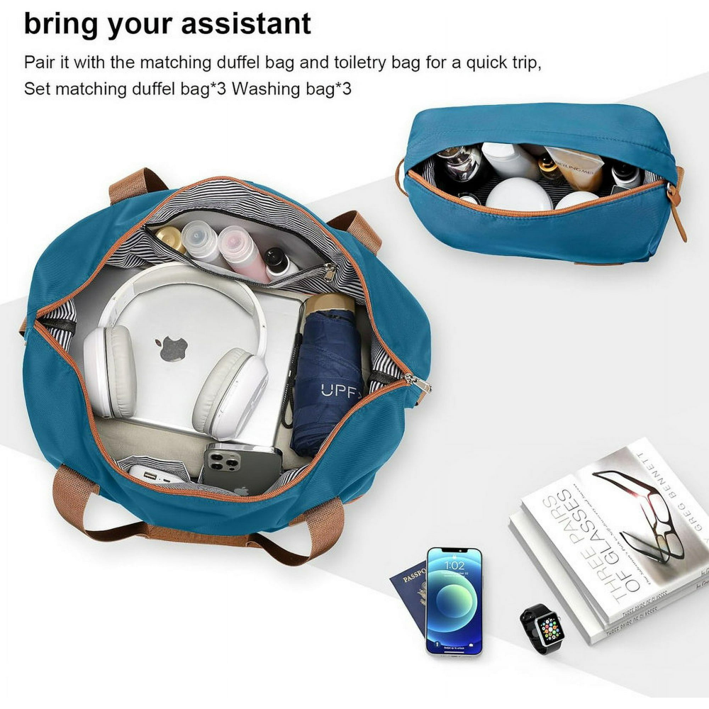 Equipaje de 28". Ruedas Giratorias, Rígido, Cerradura TSA, juego de 3 piezas: maleta de equipaje grande, bolsa de viaje y una bolsa de artículos de tocador, mango telescópico de aluminio - Imagen 3