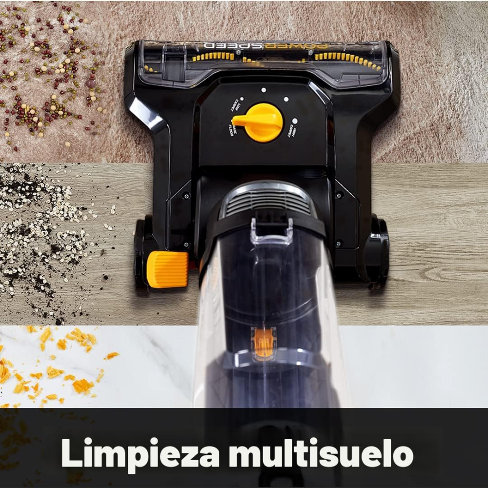 Aspiradora vertical ligera y potente para alfombras y suelos duros, turbo, fácil de usar y ofrece una potente limpieza profunda, Vaso para polvo extra grande, Ideal para dueños de mascotas*VALORADO* - Imagen 2
