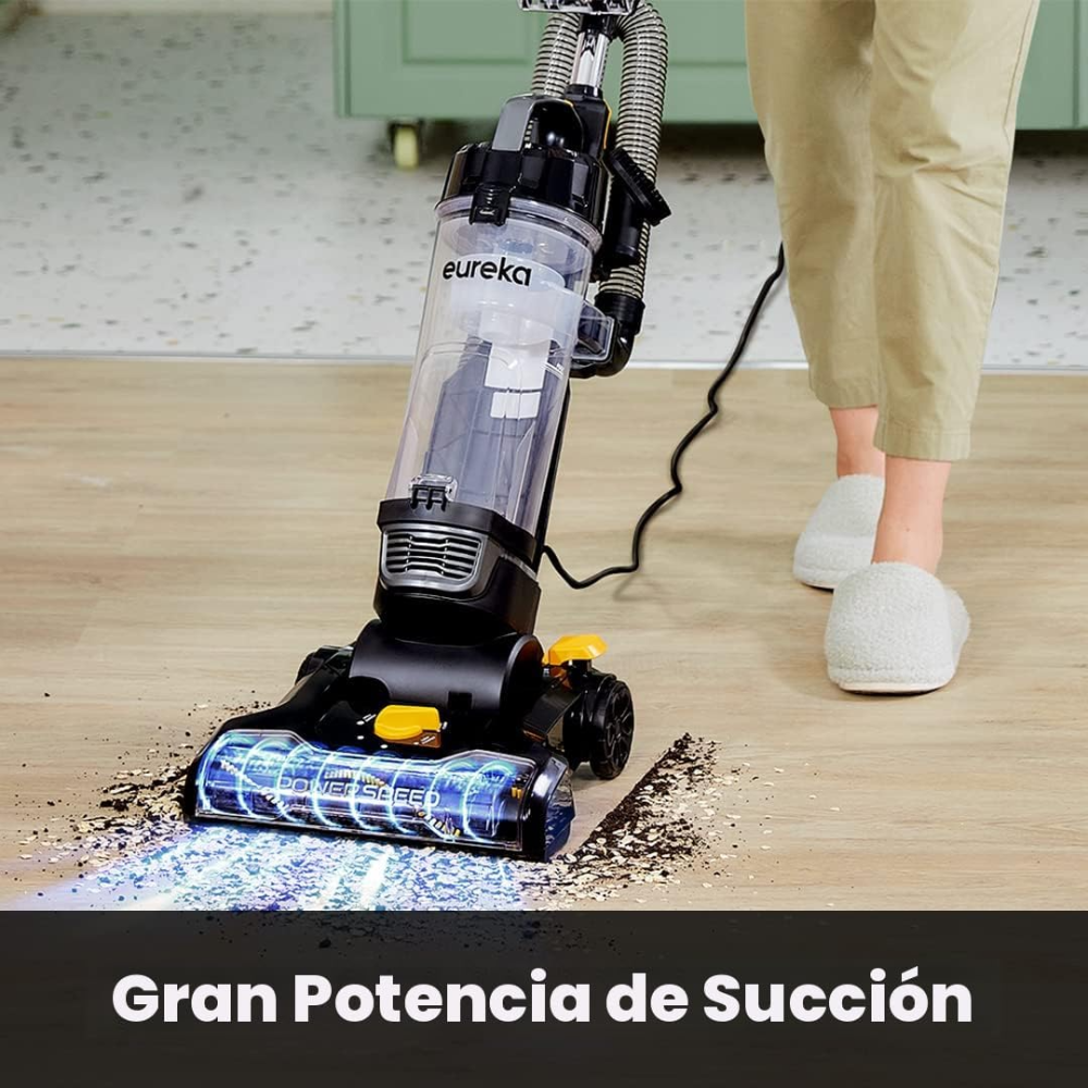 Aspiradora vertical ligera y potente para alfombras y suelos duros, turbo, fácil de usar y ofrece una potente limpieza profunda, Vaso para polvo extra grande, Ideal para dueños de mascotas*VALORADO* - Imagen 6