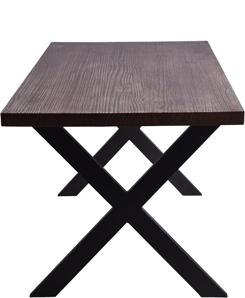Patas de mesa de metal Lisuden de 71 cm para muebles de bricolaje, patas para mesa de oficina y escritorio de computadora (71 cm de alto x 76 cm de ancho), 2 unidades