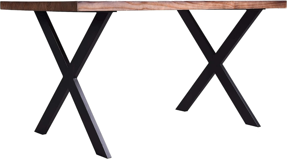 Patas de mesa de metal Lisuden de 71 cm para muebles de bricolaje, patas para mesa de oficina y escritorio de computadora (71 cm de alto x 76 cm de ancho), 2 unidades - Imagen 2