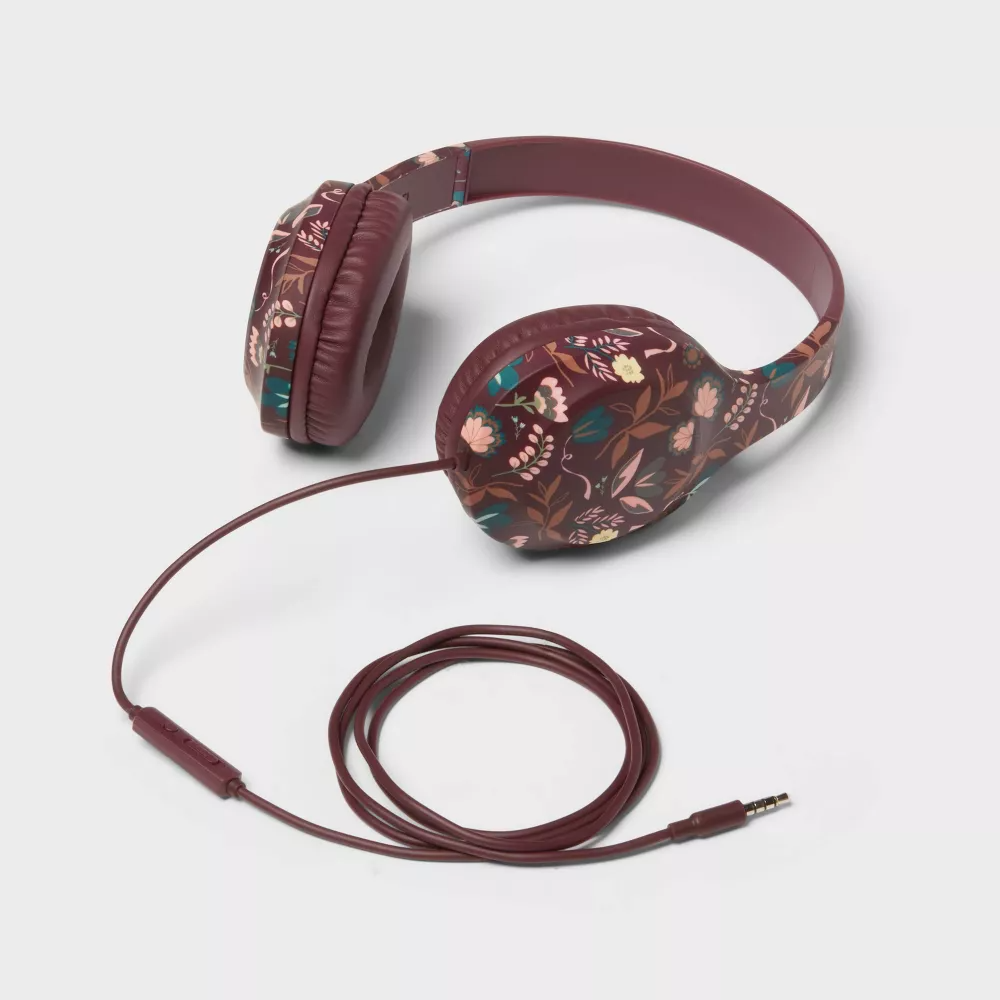 Auriculares supraaurales con micrófono incorporado, con suaves almohadillas para los oídos y un diseño liviano, con cable de 4 pies.Funciona fácilmente con una conexión jack de 3,5 mm. - Imagen 4