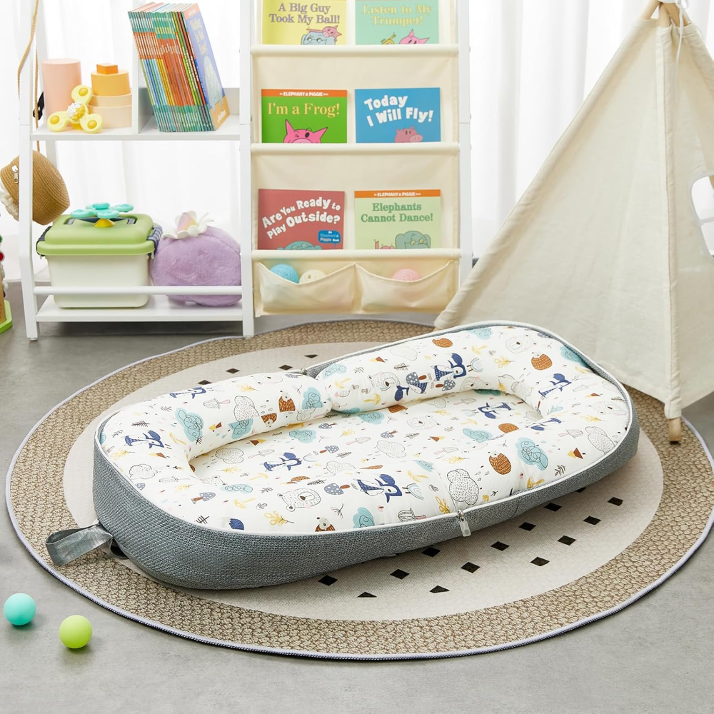 Cuna portátil plegable Baby Lounger ? ideal para bebés de 0 a 12 meses. Se convierte en mochila, cómoda y práctica para viajes. - Imagen 3