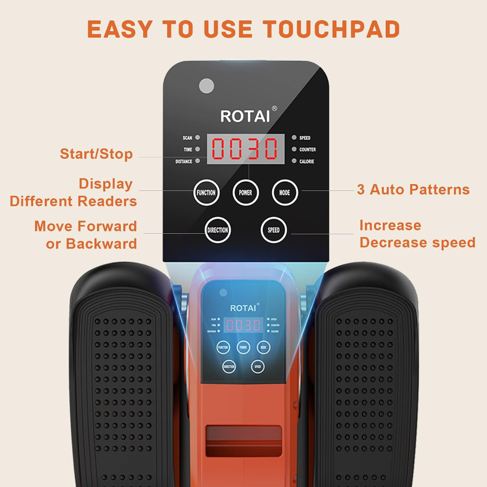 Máquina elíptica ROTA I ? para adultos mayores o rehabilitación, uso sentado, eléctrica y portátil, con control remoto y pantalla LCD. Ideal hogar u oficina. - Imagen 2