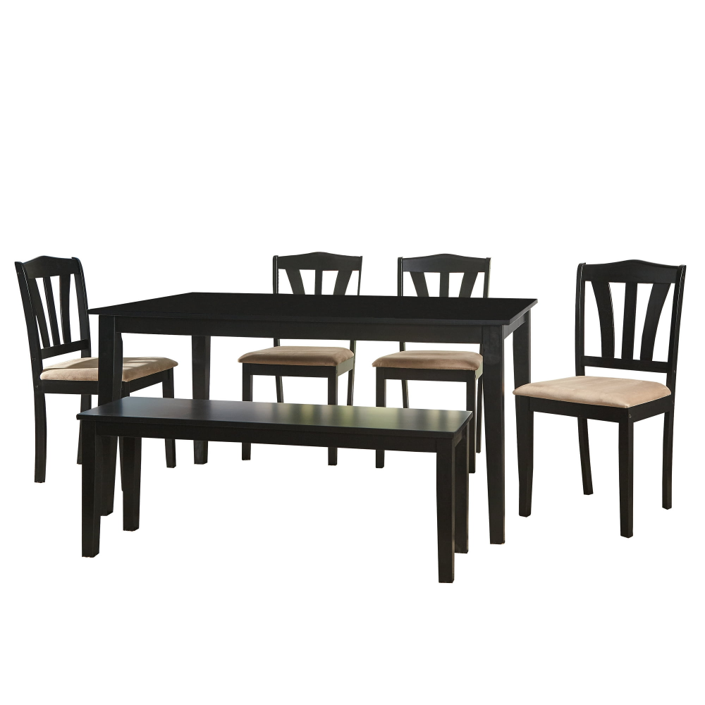 Mesa de Comedor Grande y Contemporánea, Negra SIZE: 48X29X30 INCH - Imagen 3