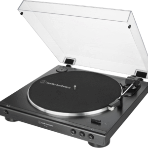 Audio-Technica AT-LP60X-BK Tocadiscos estéreo, totalmente automático con trasmisión de correa. Negro Valorado