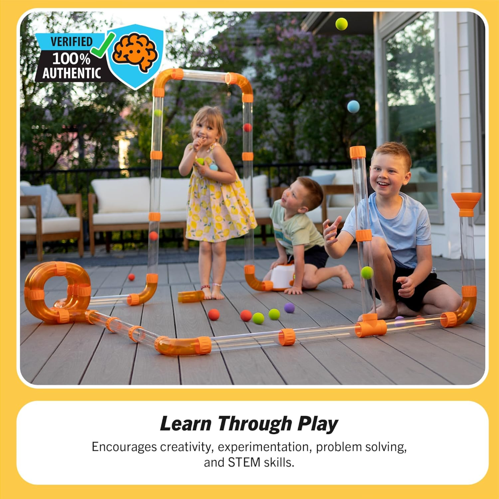 Fat Brain Toys Air Toobz, juguetes de construcción STEM impulsados por aire para niños y adolescentes, juguetes de construcción para niños, juguetes STEM para niños de más de 3 años - Imagen 6