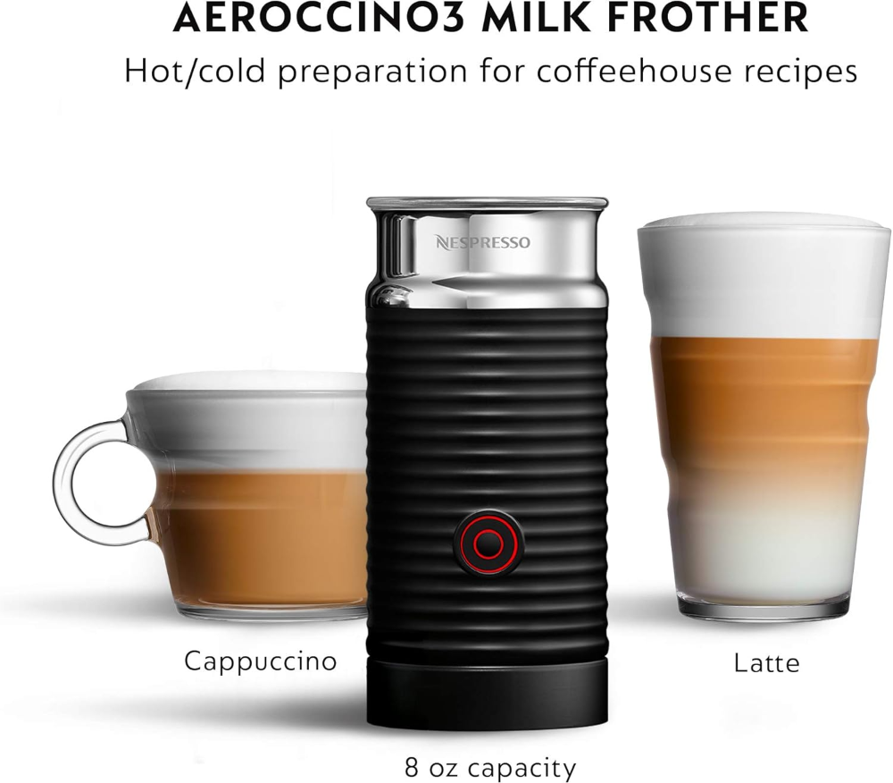 Nespresso- Máquina de café y expreso Vertuo Plus por De'Longhi, de grado barista, Cafetera automática versátil: prepara diferentes tamaños de taza de café de una sola porción, Cafetera inteligente - Imagen 2