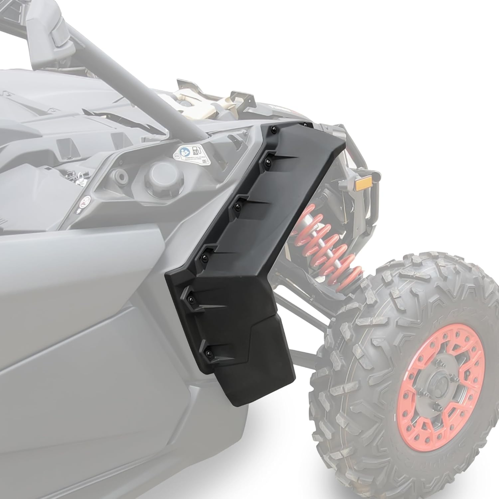 SAUTVS Kit de guardabarros amplios extendidos para Can-Am X3, aletas de barro delanteras XXL, extensión para Can Am Maverick X3 MAX todos los modelos accesorios 2017-2025 (2 unidades)