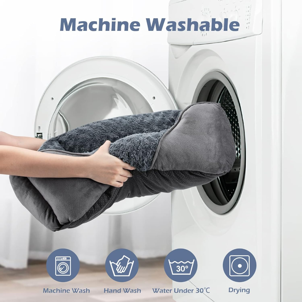 Cama mediana para perros grandes, medianos y pequeños, cama rectangular lavable para perro, cama ortopédica para perros, cama suave y relajante para cachorros - Imagen 2