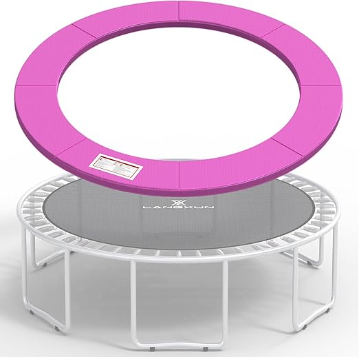 Reemplazo de almohadilla de seguridad, universal, para trampolín, 14 pies, cubierta de espuma de resorte envolvente impermeable para marco redondo