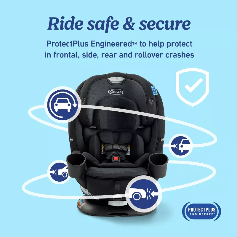 Asiento de coche Graco Turn2Me 3 en 1, giratorio 360°, crece con tu bebé, facilita subir y bajar al niño con máxima seguridad y comodidad. VALORADO - Imagen 2