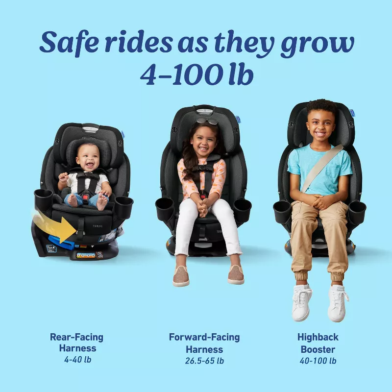 Asiento de coche Graco Turn2Me 3 en 1, giratorio 360°, crece con tu bebé, facilita subir y bajar al niño con máxima seguridad y comodidad. VALORADO - Imagen 4