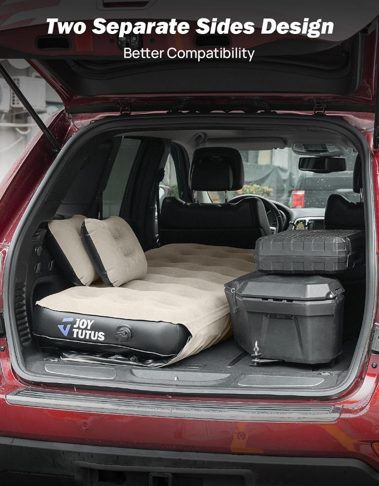 Colchón de aire para SUV, cama de campamento 3.0 engrosada para automóvil, camping, colchón inflable, antifugas, con 2 almohadas y bomba eléctrica, cama universal para automóvil para SUV - Imagen 4