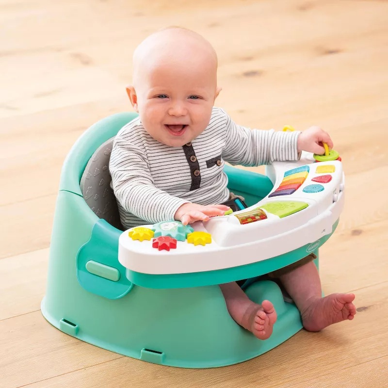 Infantino Asiento infantil Discovery 3 en 1 con música y luces - Verde azulado - Imagen 5