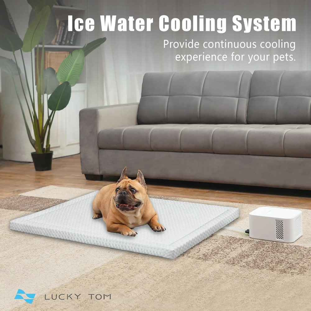 Sistema de refrigeración para mascotas para verano, alfombrilla de agua de refrigeración constante para perros y gatos, no necesita refrigeración ni gel químico - Imagen 4