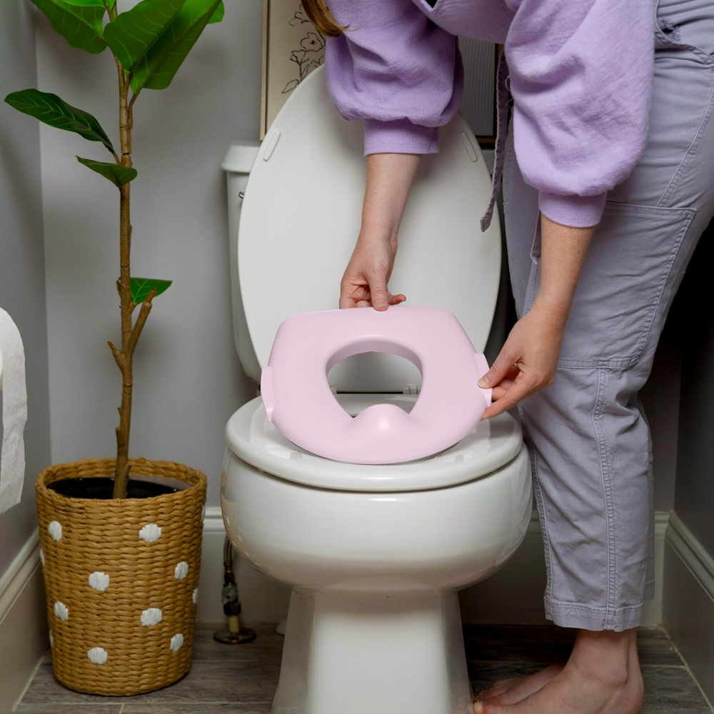Inodoro Summer, entrenador de baño ideal para bebés a partir de los 18 meses y hasta 23 kg, facilita la transición de los pequeños a un inodoro para adultos, manija de sonido realista - Imagen 3