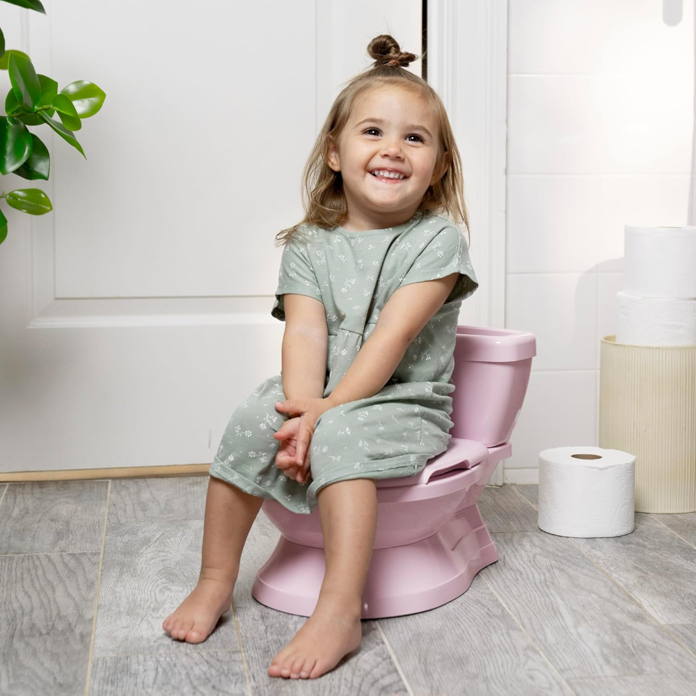 Inodoro Summer, entrenador de baño ideal para bebés a partir de los 18 meses y hasta 23 kg, facilita la transición de los pequeños a un inodoro para adultos, manija de sonido realista - Imagen 4