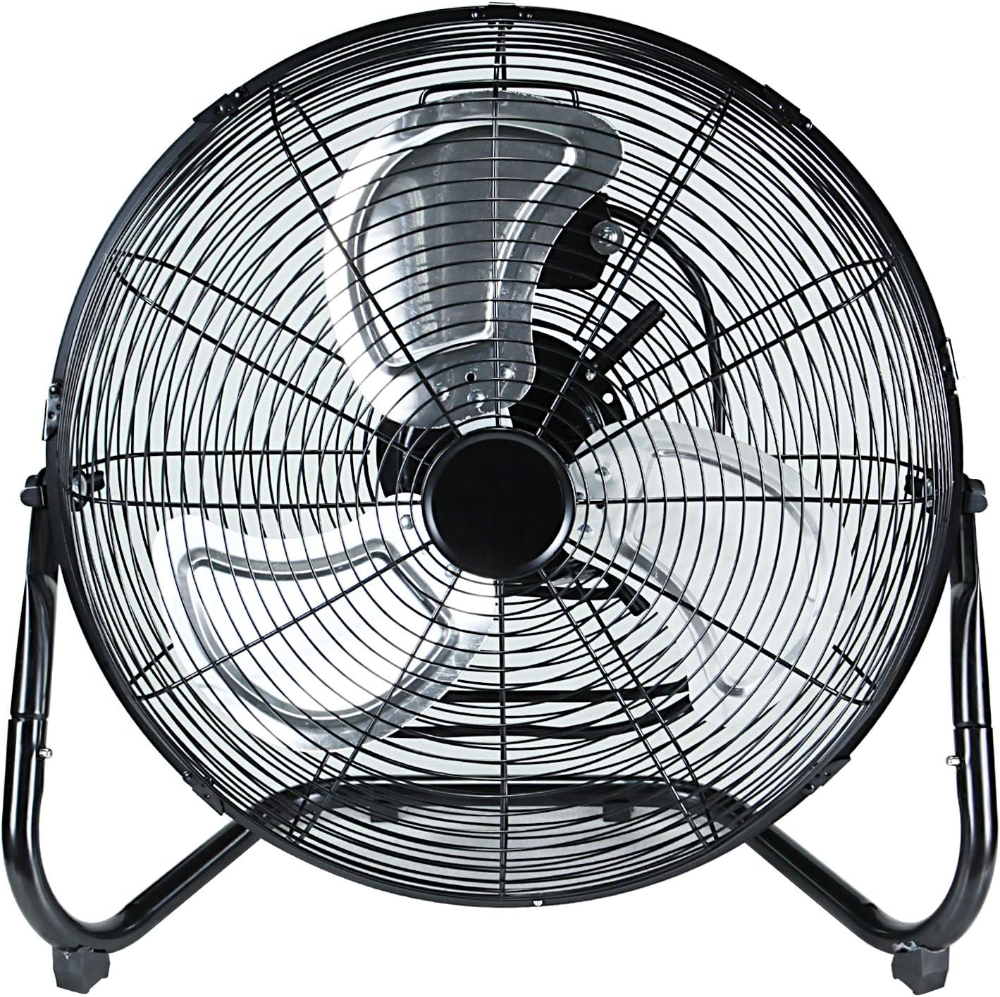 Ventiladores industriales de metal de alta velocidad de 18 pulgadas, 3 velocidades, oscilantes, silenciosos, para uso doméstico, comercial, residencial e invernadero, exterior/interior, - Imagen 5