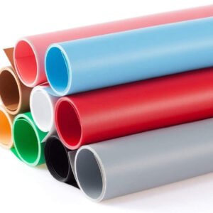 Fondo de PVC Meking de 27 x 51 pulgadas (68 x 130 cm), fondo de PVC mate de color sólido para fotografía, estudio de fotografía y video, kit 9 ??en 1