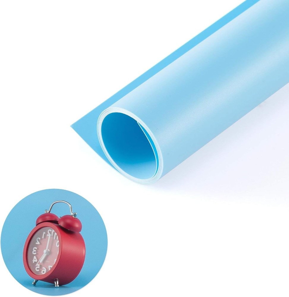 Fondo de PVC Meking de 27 x 51 pulgadas (68 x 130 cm), fondo de PVC mate de color sólido para fotografía, estudio de fotografía y video, kit 9 ??en 1 - Imagen 2