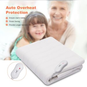 Costway almohadilla térmica digital para mesa de masaje, 73?x30?, 3 niveles de calor hasta 60°C, apagado automático y tela lavable.