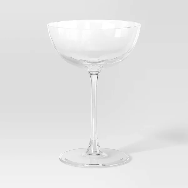 Juego de copas de vidrio para cóctel, solo bebidas frías, Capacidad de 8.5 onzas líquidas, Apto para lavavajillas - Imagen 2