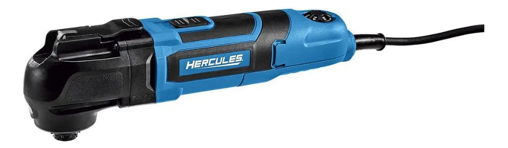 Multiherramienta oscilante Hercules, eléctrica y versátil, ideal para cortar, lijar y remodelar madera y otros materiales, ofreciendo precisión, potencia y facilidad de uso en cualquier proyecto.