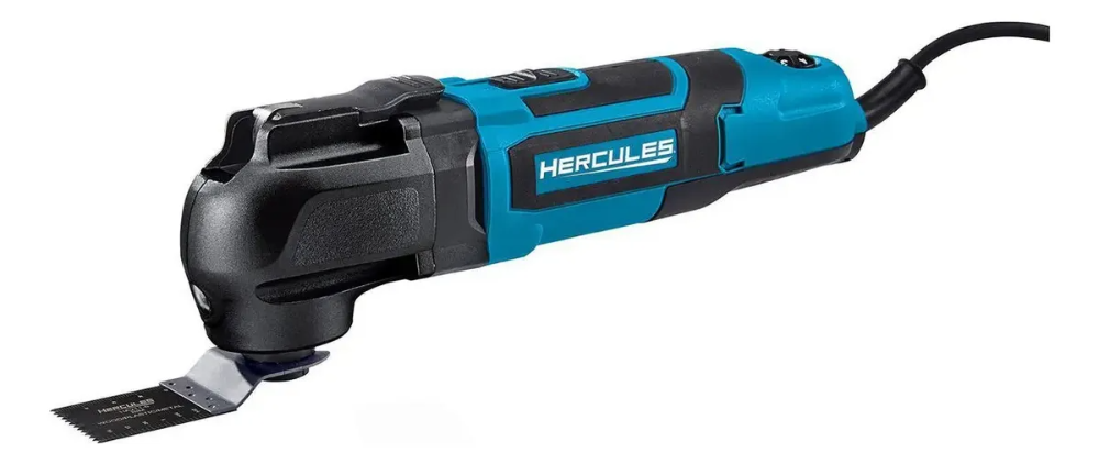 Multiherramienta oscilante Hercules, eléctrica y versátil, ideal para cortar, lijar y remodelar madera y otros materiales, ofreciendo precisión, potencia y facilidad de uso en cualquier proyecto. - Imagen 4