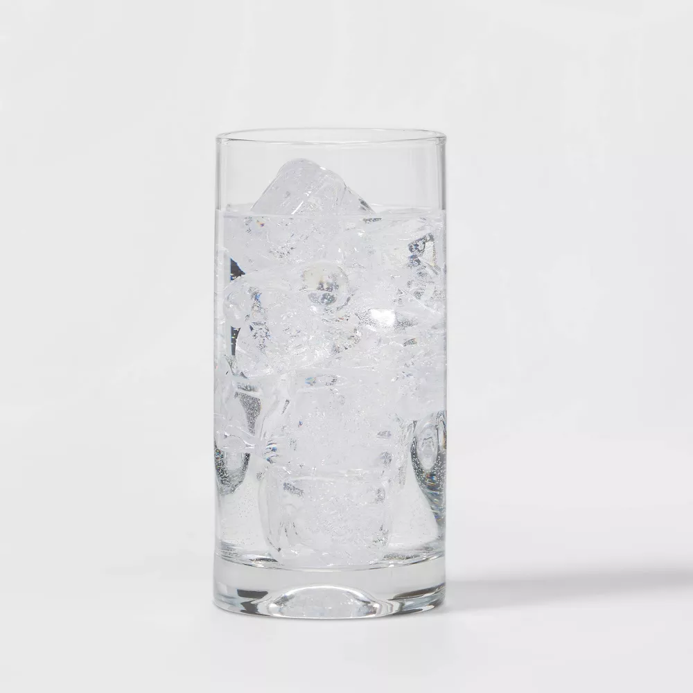 Threshold set Telford de 11 vasos de vidrio, con tamaños bajos y altos. Diseño transparente, resistente e ideal para bebidas diarias. - Imagen 3