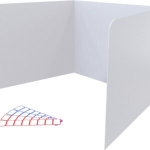 Paquete de 20 protectores de privacidad de plástico para el aula para escritorios de estudiantes, carpetas de privacidad para estudiantes y separadores de escritorio, suministros para profesores